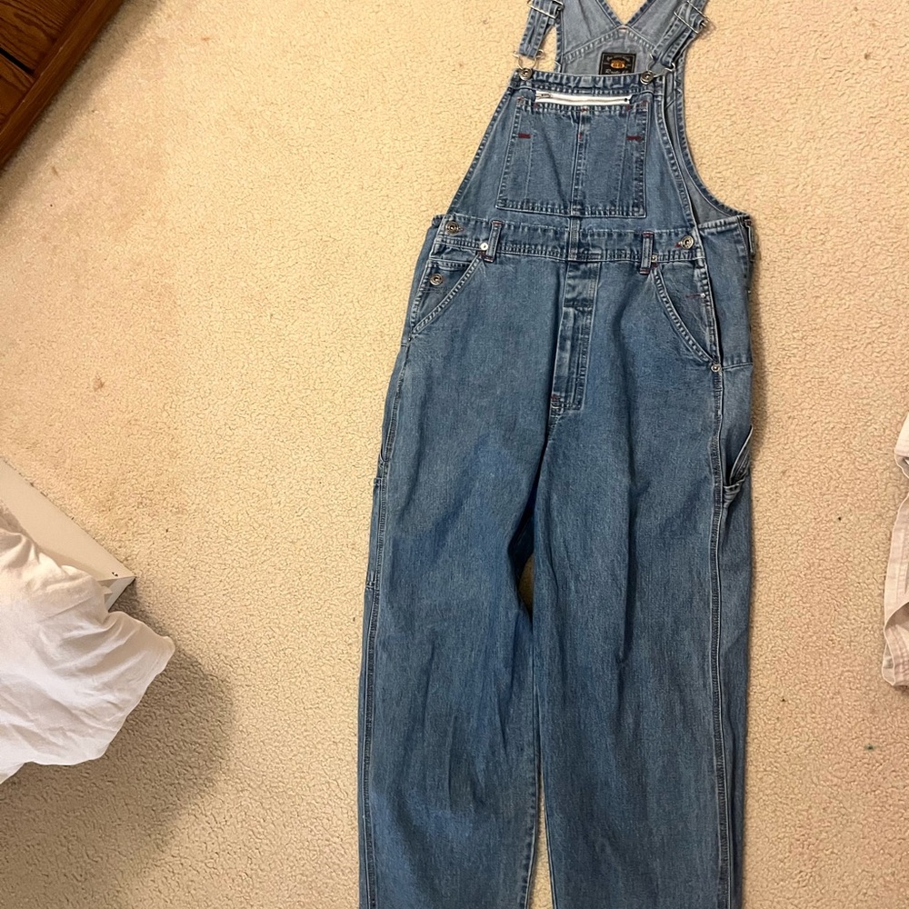 Route 66 Light Blue Denim Overalls